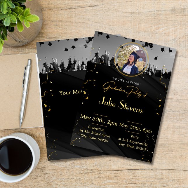 Graduation Picture Modern 2024 Card Invitation (Creator Uploaded)