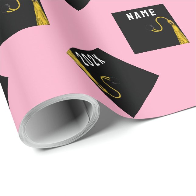 Graduation Pink 2026 Wrapping Paper (Roll Corner)