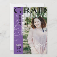 Graduation Poster Styled Photo Lavender