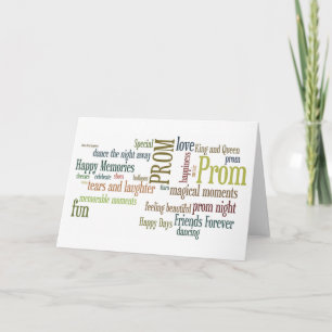 Graduation Prom Congratulations Card