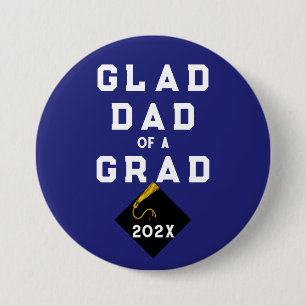 Graduation Proud Dad 7.5 Cm Round Badge