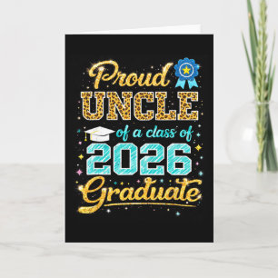 Graduation Proud Uncle Of A 2026 Graduate Family M Card
