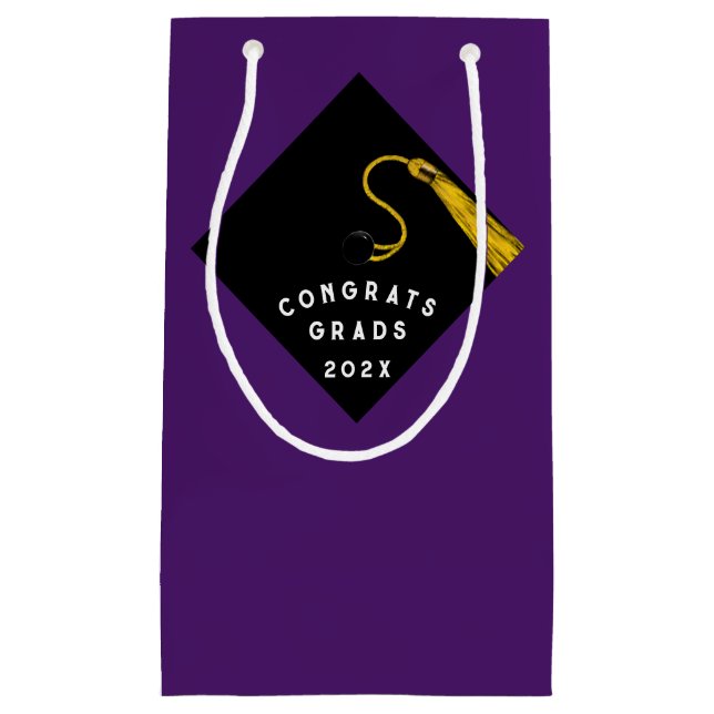 Graduation Purple Small Gift Bag (Front)
