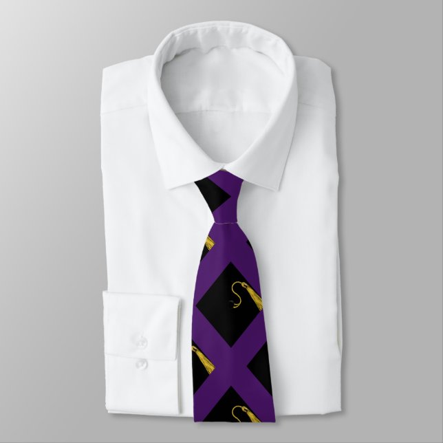 Graduation Purple Tie (Tied)