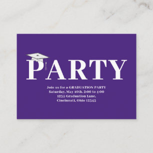 Graduation QR Code Modern Minimalist Photo Enclosure Card