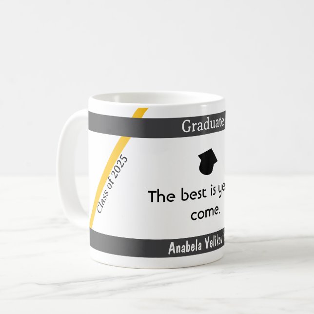 Graduation quote 5 coffee mug (Front Left)