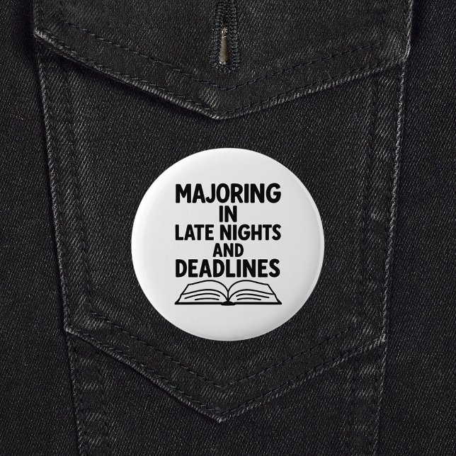 Graduation quote funny 6 cm round badge (Creator Uploaded)