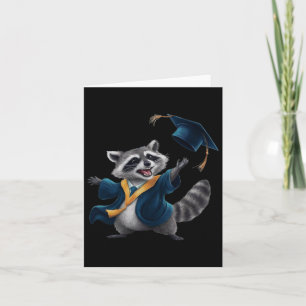Graduation Racoon  Card