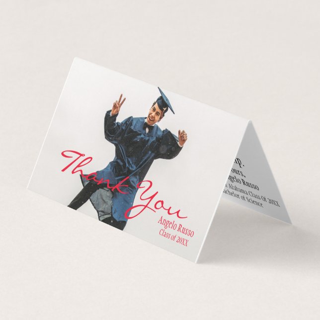 Graduation Red Cap Photo Script (Front)