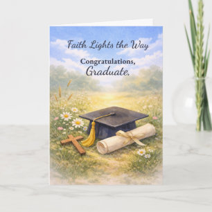 Graduation Religious Congratulations Blessings Card