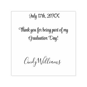 Graduation response self-inking stamp