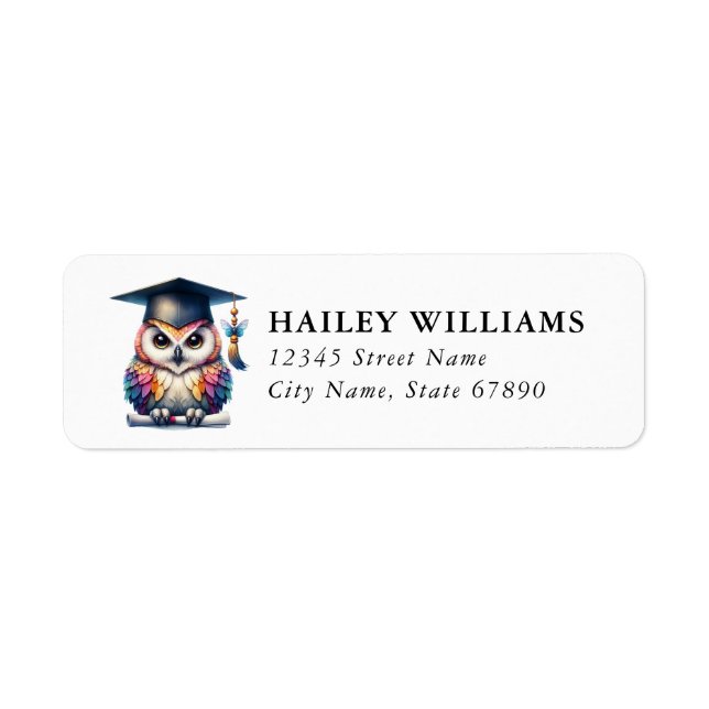Graduation Return Address Labels (Front)