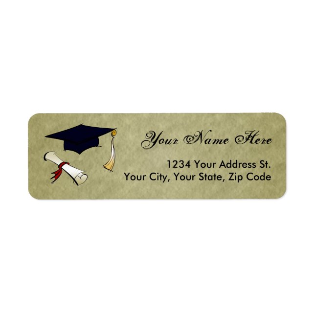 Graduation Return Address Labels (Front)