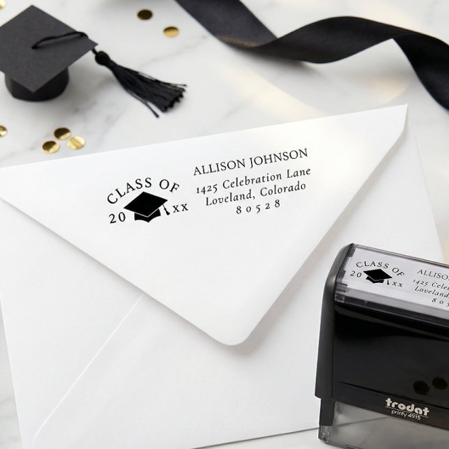 Graduation Return Address Self-inking Stamp (Creator Uploaded)
