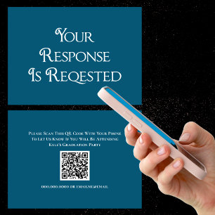 Graduation  RSVP QR Code Response Card