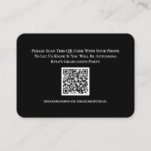 Graduation RSVP QR Code Response Card