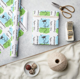 Graduation Runner Personalised © Wrapping Paper