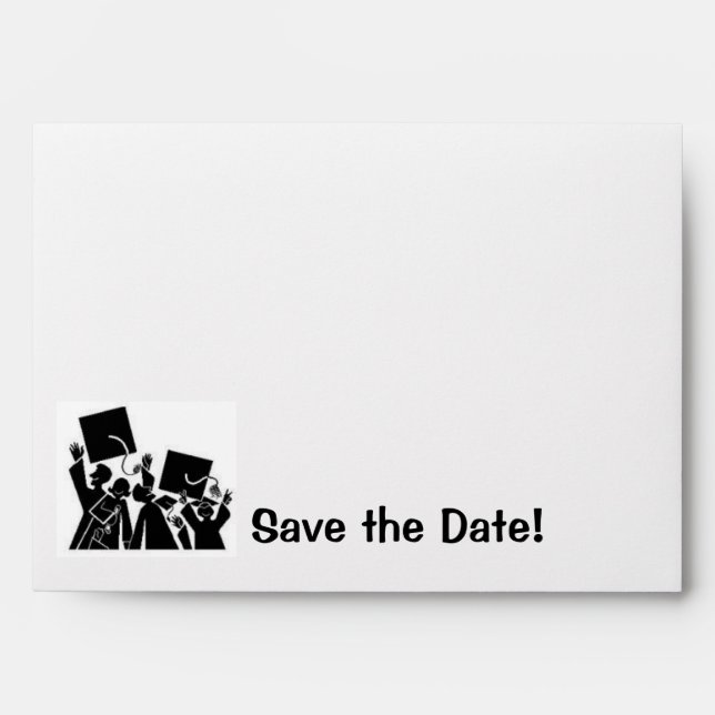 Graduation Save the Date Envelope (Front)