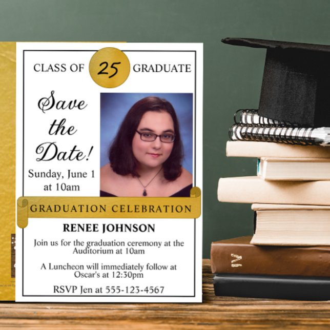 Graduation Save the Date Photo Invitation (Creator Uploaded)