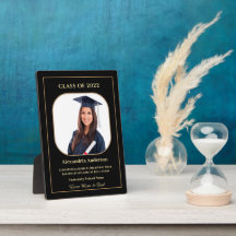 Graduation School Photo Gold Modern Custom