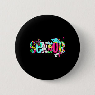 Graduation Senior 2025 Retro Cl Of 2025 Coquette B 6 Cm Round Badge