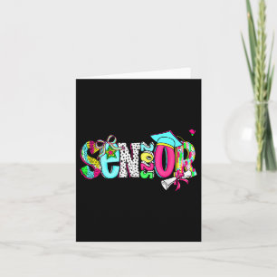 Graduation Senior 2025 Retro Cl Of 2025 Coquette B Card