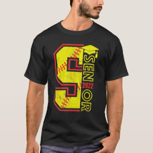 Graduation Senior Class 2022 Graduate Softball Pla T-Shirt