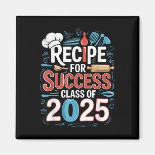 Graduation Senior Cooking Lover Recipe Success Cl Magnet