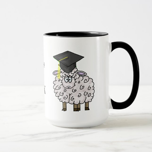 Graduation Sheepskin Mug  Customise Year! (Right)