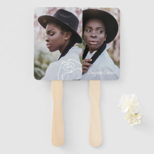 Graduation Sign Custom Photo Fan Set