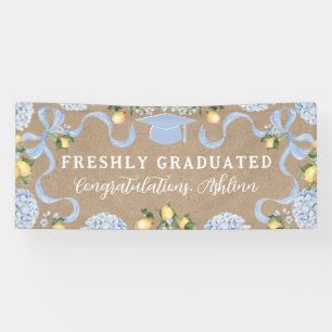Graduation Sign Kraft Coloured Freshly Graduated