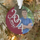 Graduation Silver and Burgundy 2024 Photo