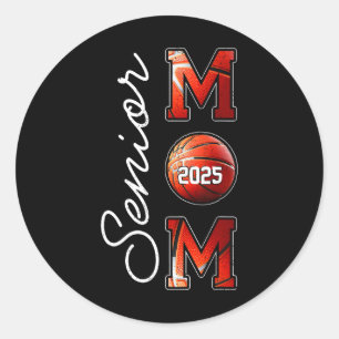 Graduation Sketll Senior Mum 2025 Cl Of 2025  Classic Round Sticker