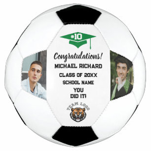 Graduation Soccer Custom Photo & Name Keepsake Ball
