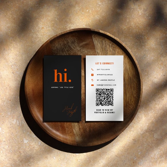 Graduation Student School Networking Modern  Business Card (Creator Uploaded)