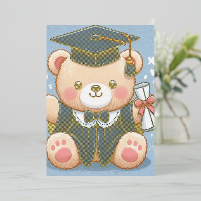  "Graduation Teddy Bear Delight" (Standing Front)