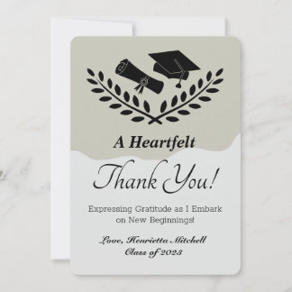 Graduation Thank You Card