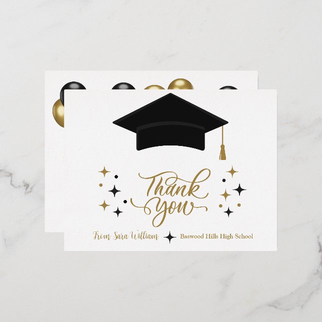 Graduation Thank you card (Front/Back)