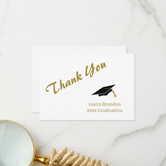 Graduation Thank You Card (Front/Back In Situ)