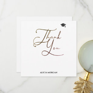 Graduation Thank You Card Asmelina Harley Script