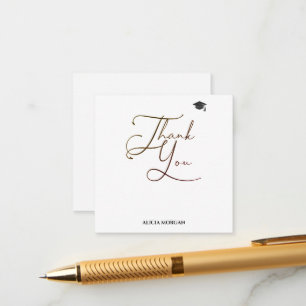 Graduation Thank You Card   Asmelina Harley Script