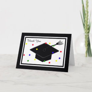Graduation Thank You Card -- Graduation Cap