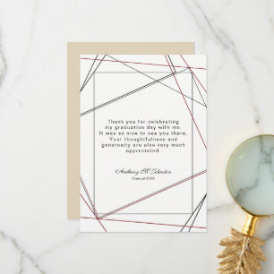 Graduation Thank you Geometric Design
