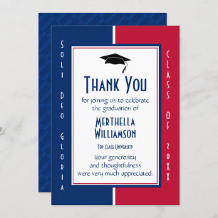 GRADUATION THANK YOU Personalised Christian Invitation