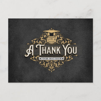 Graduation Thank You postcard fill in own message 