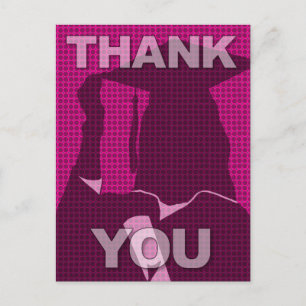 Graduation Thank You Postcard Gown 3