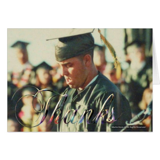 Graduation/Thanks (Personalise) Card (Front Horizontal)