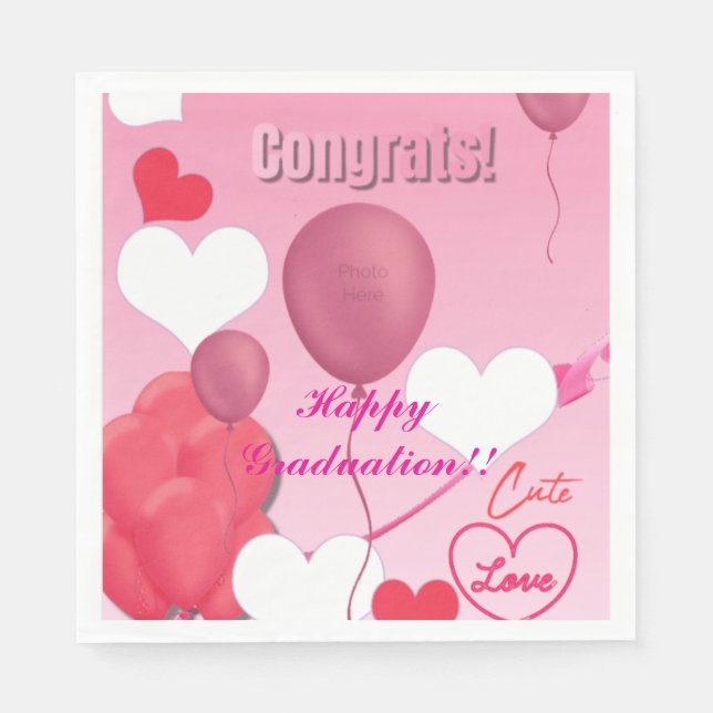 Graduation Theme Napkin (Front)