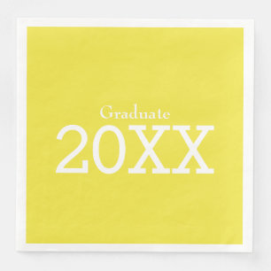Graduation Theme Yellow Paper Napkin