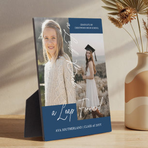 Graduation Then & Now Grad Photo Collage Keepsake Plaque